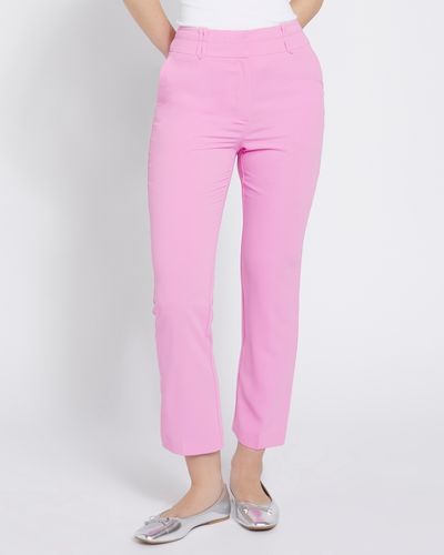 Savida Rita Double Waistband Pink Suit Trousers
