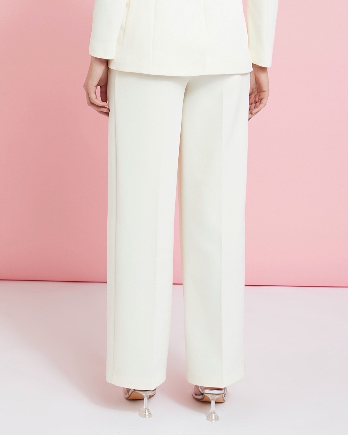 Dunnes Stores  Bright-pink Savida Scallop Suit Trouser