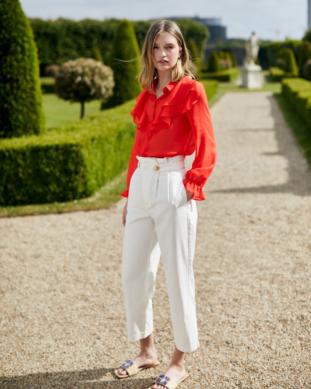 RAREISM trouserspantswomenwesternwear  Buy RAREISM White Solid Trouser  Online  Nykaa Fashion