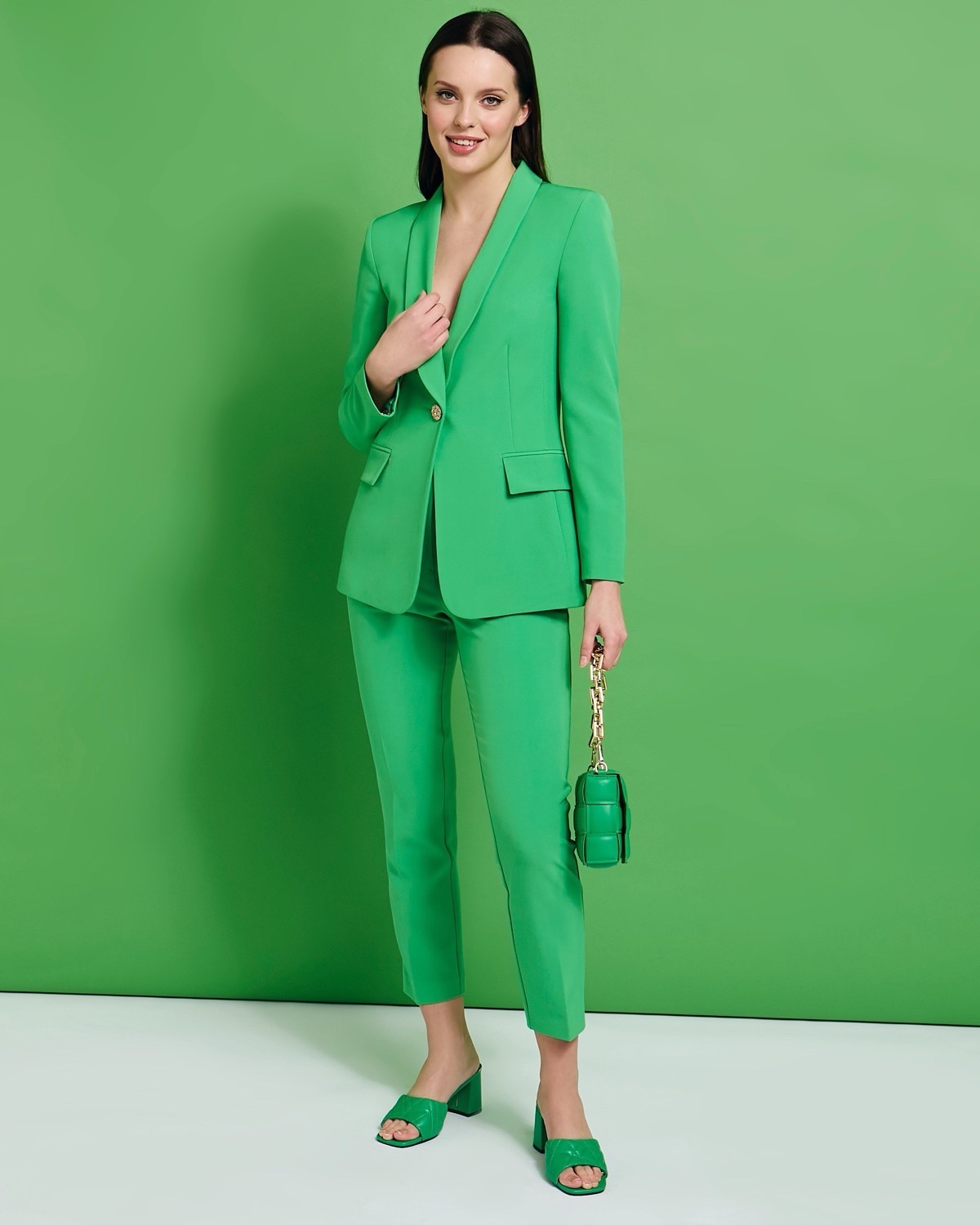Dunnes Stores  Bright-pink Savida Scallop Suit Trouser