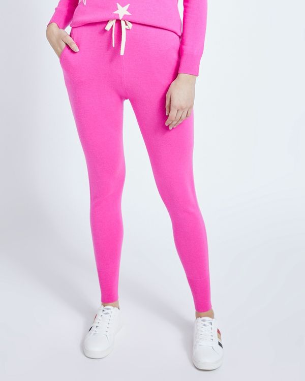 Savida Cashmere Blend Joggers Neon Pink