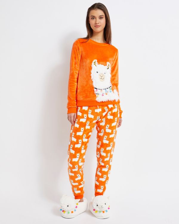 Savida Llama Fleece Pyjama Set