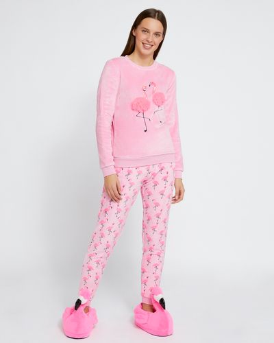 Savida Flamingo Fleece Pyjamas