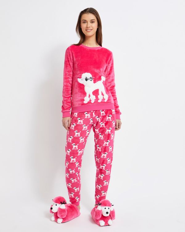 Savida Poodle Print Pyjama Set