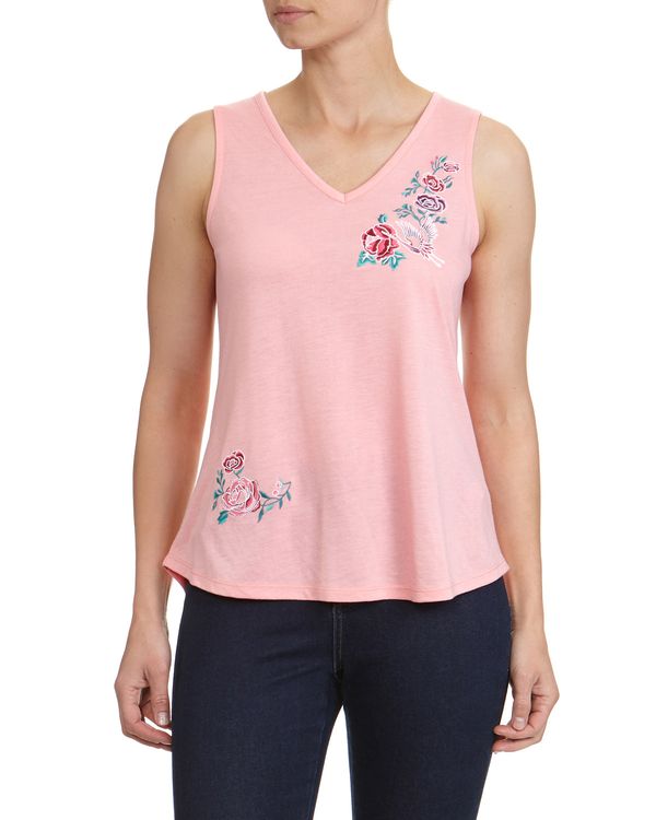 Embroidery Floral Vest