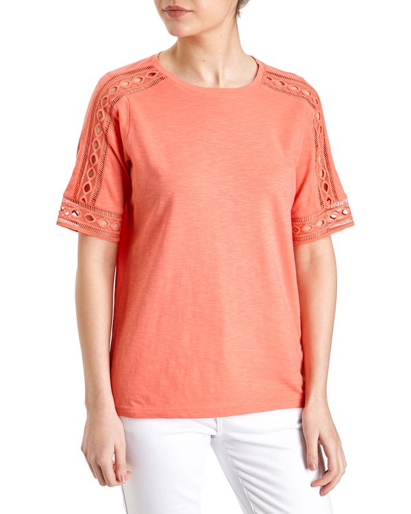 Lace Trim Sleeve Top
