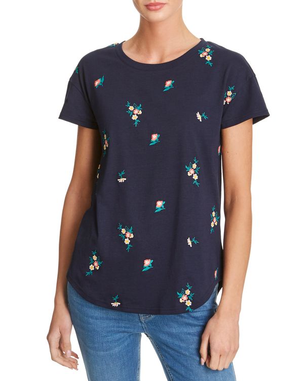 Floral Embroidered T-Shirt