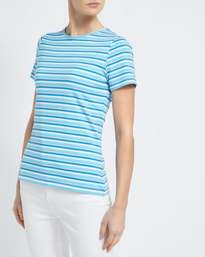 Short Sleeve Stripe Stretch T-Shirt thumbnail
