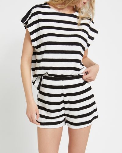 Textured Stripe Co-Ord T-Shirt