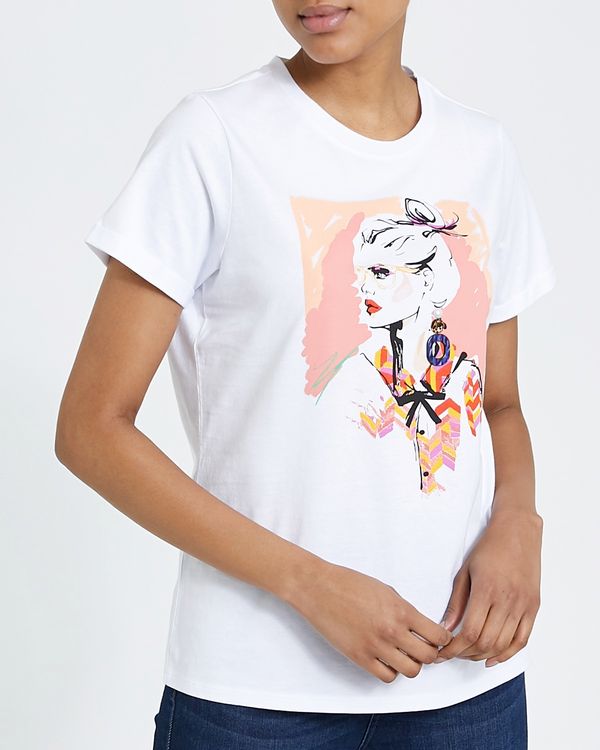 Graphic Front Print T-Shirt