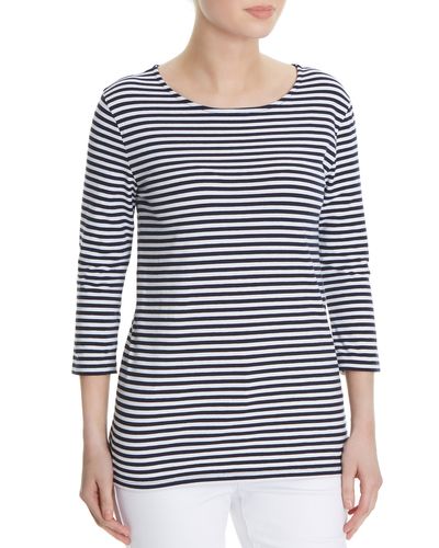 Long-Sleeved Striped Stretch Top thumbnail