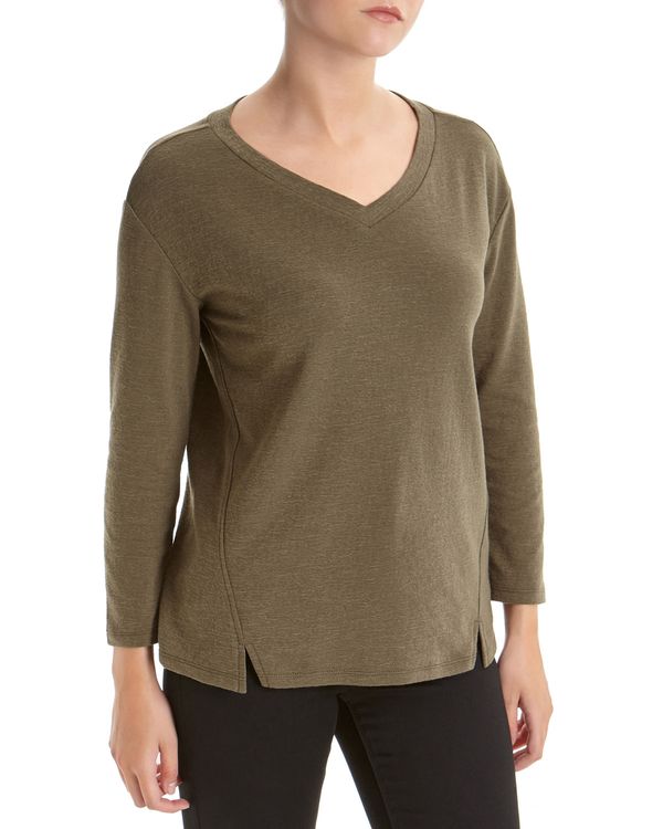 Textured Long-Sleeved Top