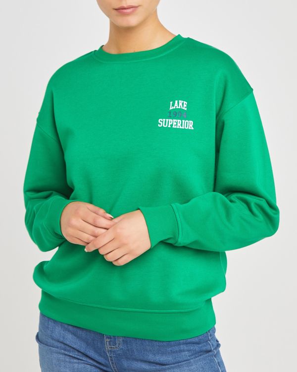 Dunnes Stores | Ivy-green Green Crew Neck Sweatshirt