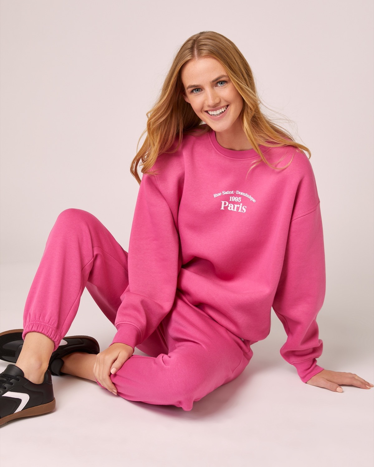 Dunnes Stores  Pink Slogan Sweatshirt