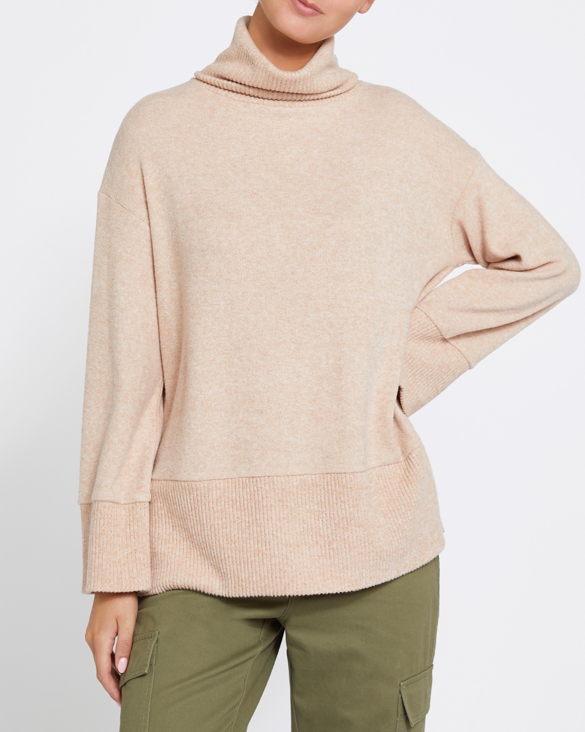 Dunnes Stores | Toffee Cosy Polo Neck Jumper