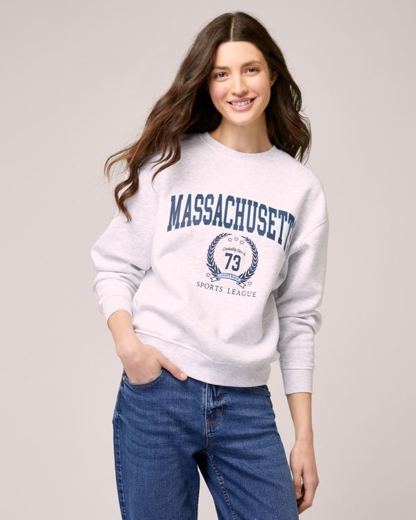 Dunnes Stores | Grey Slogan Sweatshirt