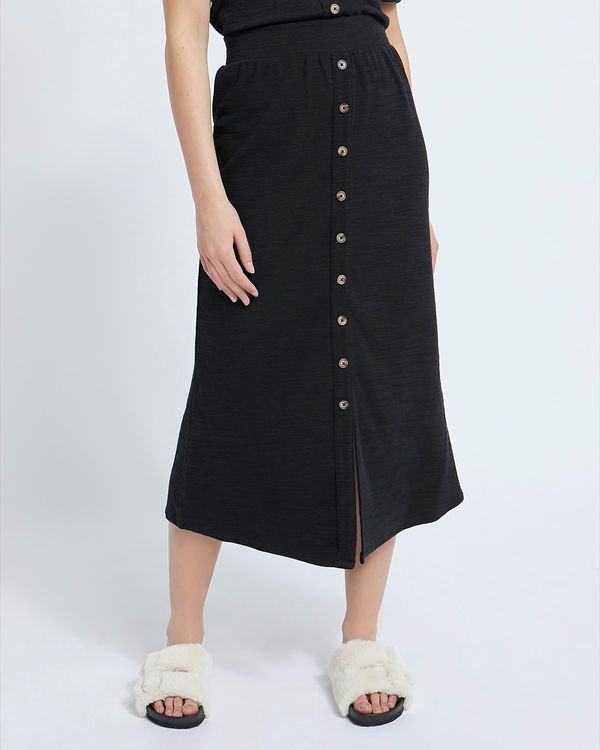 Midi Button Skirt