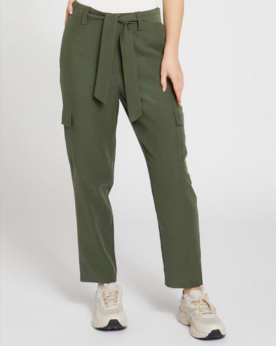 Soft Belted Cargo Trousers