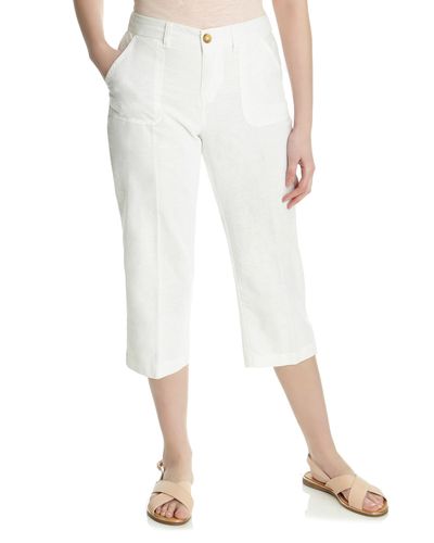 Linen Cropped Trousers  thumbnail