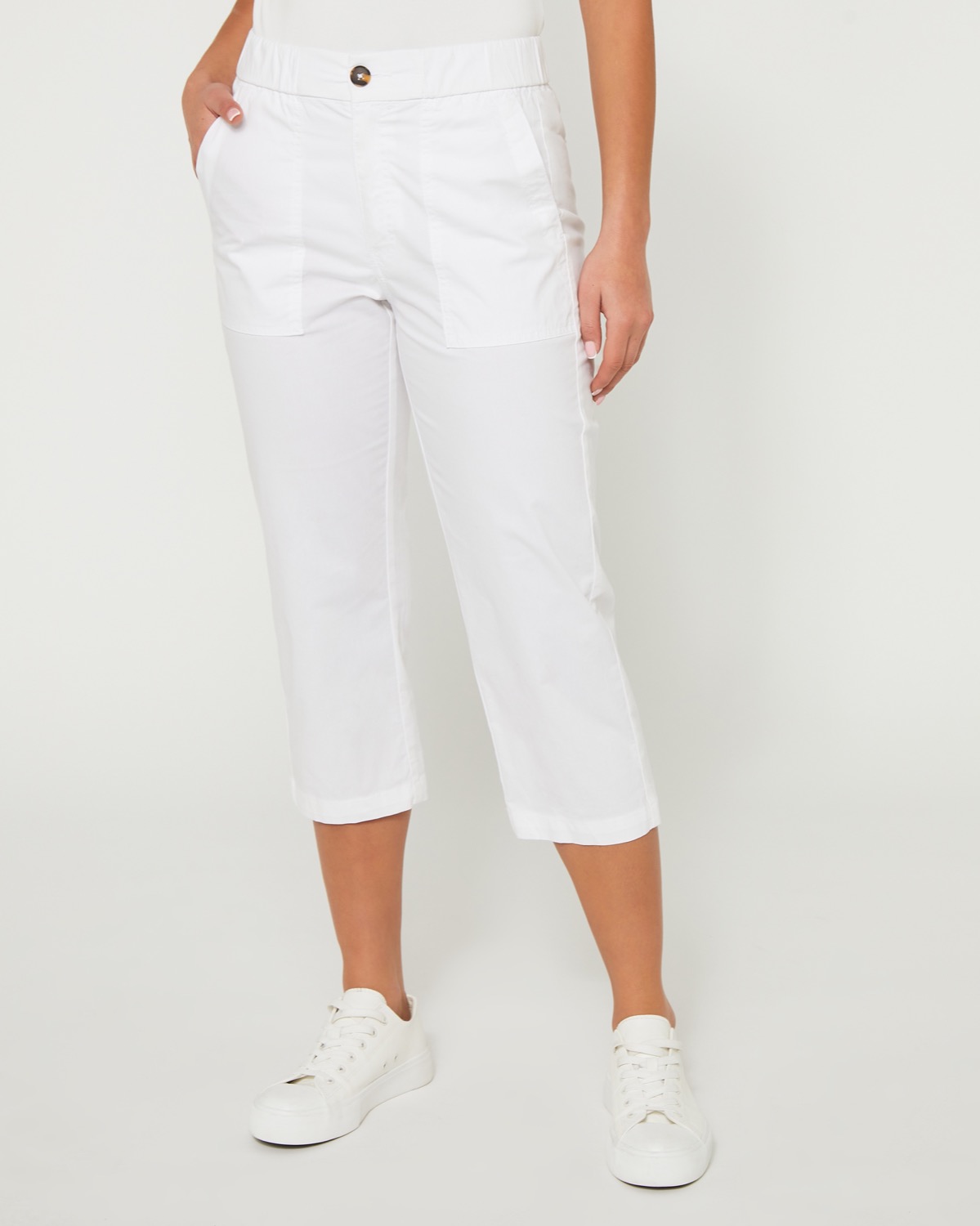 Womens Country Walking Cropped Trousers  NH500