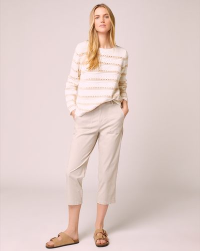 Cotton Utility Cropped Trousers
