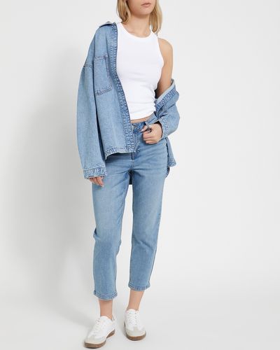 High Rise Slim Cropped Jeans