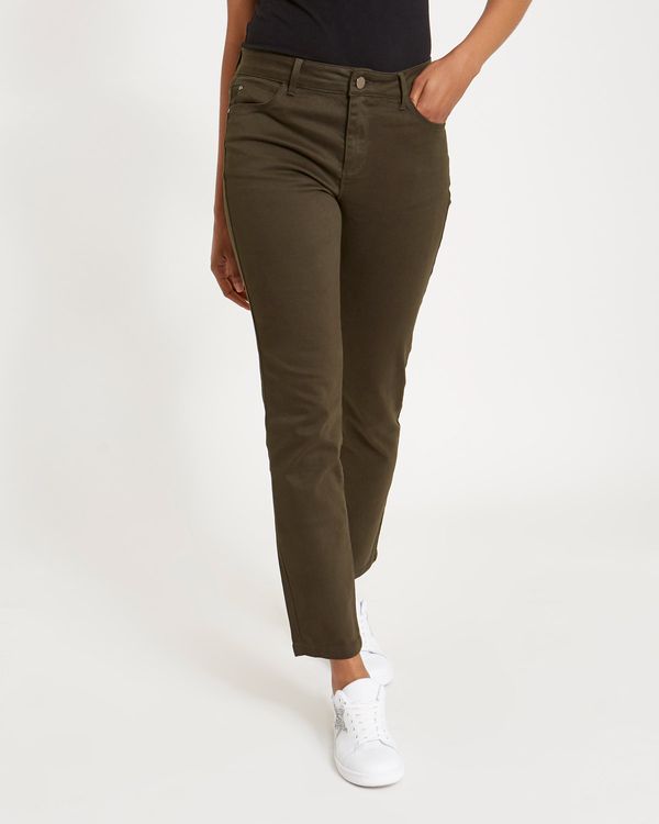 Kate Mid Rise Straight Fit Jeans