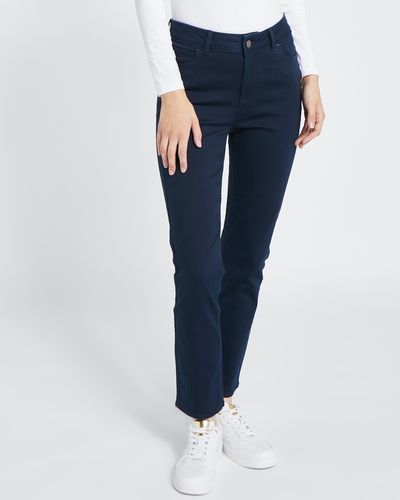 Straight Fit Mid Rise Jeans