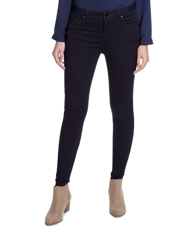 Mid Rise Four Way Stretch Skinny Fit Jeans