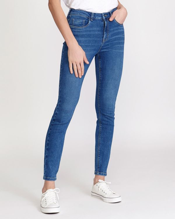 Dunnes Stores | Mid-wash Mid Rise Essential Skinny Fit Jeans