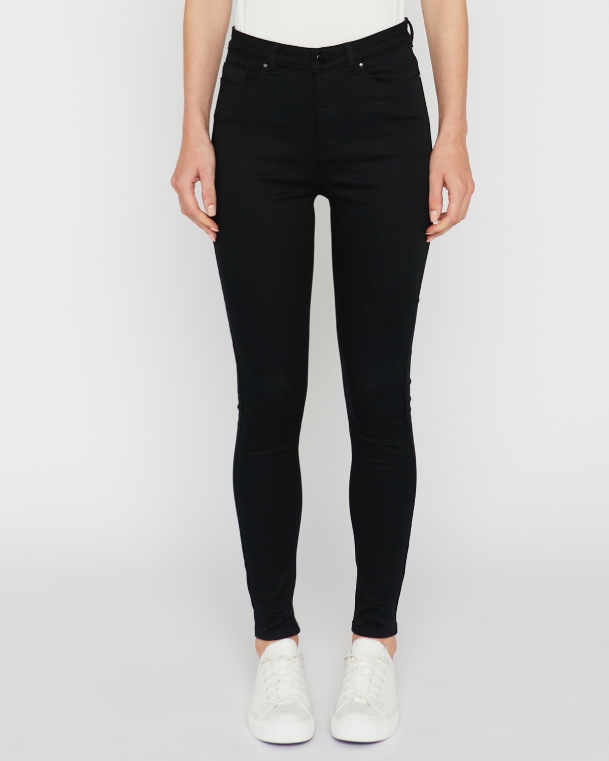 Dunnes Stores | Black Mid Rise Stretch Skinny Jeans