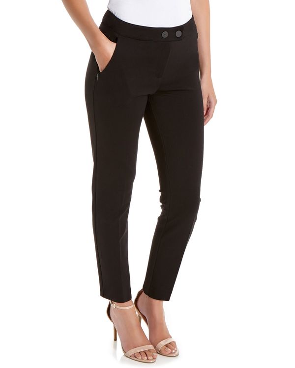 Zip Pocket Compact Ponte Trousers
