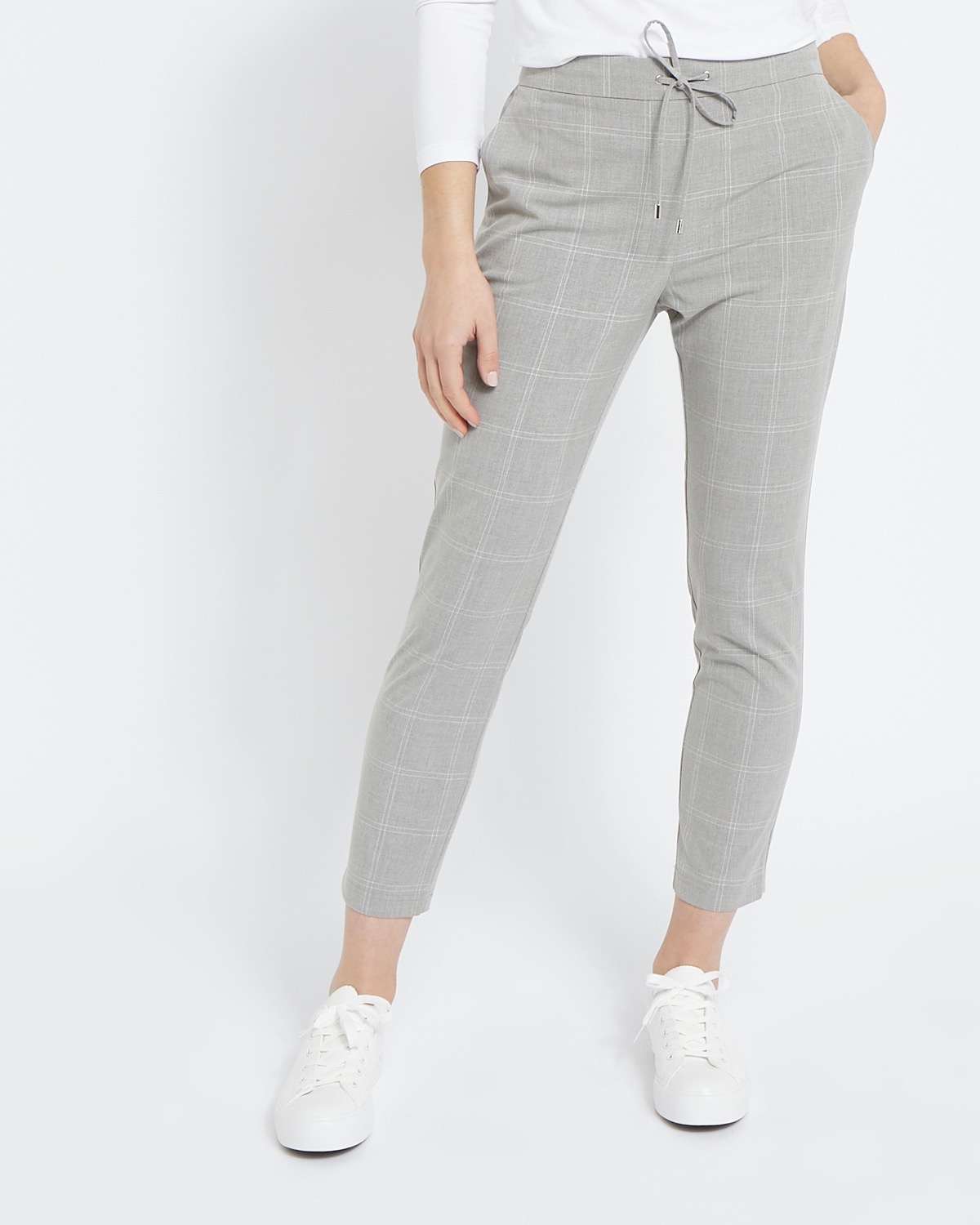 Dunnes Stores | Grey Check Joggers
