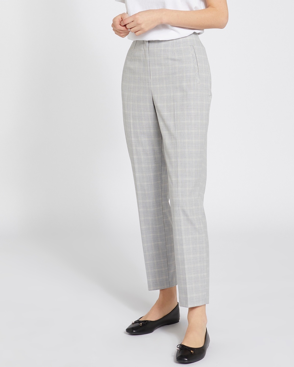 Dunnes Stores  Puppytooth Gallery Elastic Back Trousers