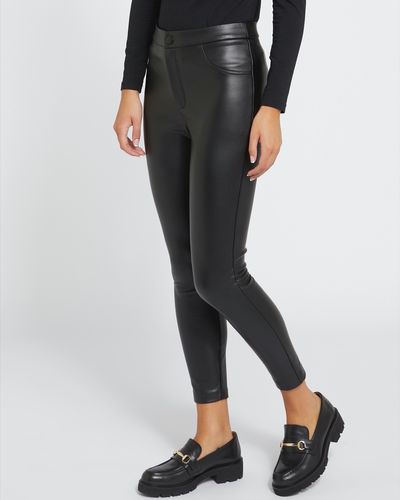 Faux Leather High Waisted Treggings thumbnail
