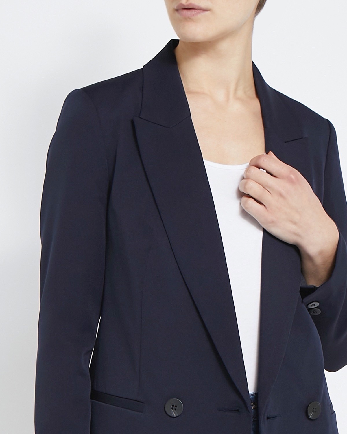 Dunnes Stores  Navy Double-Breasted Blazer