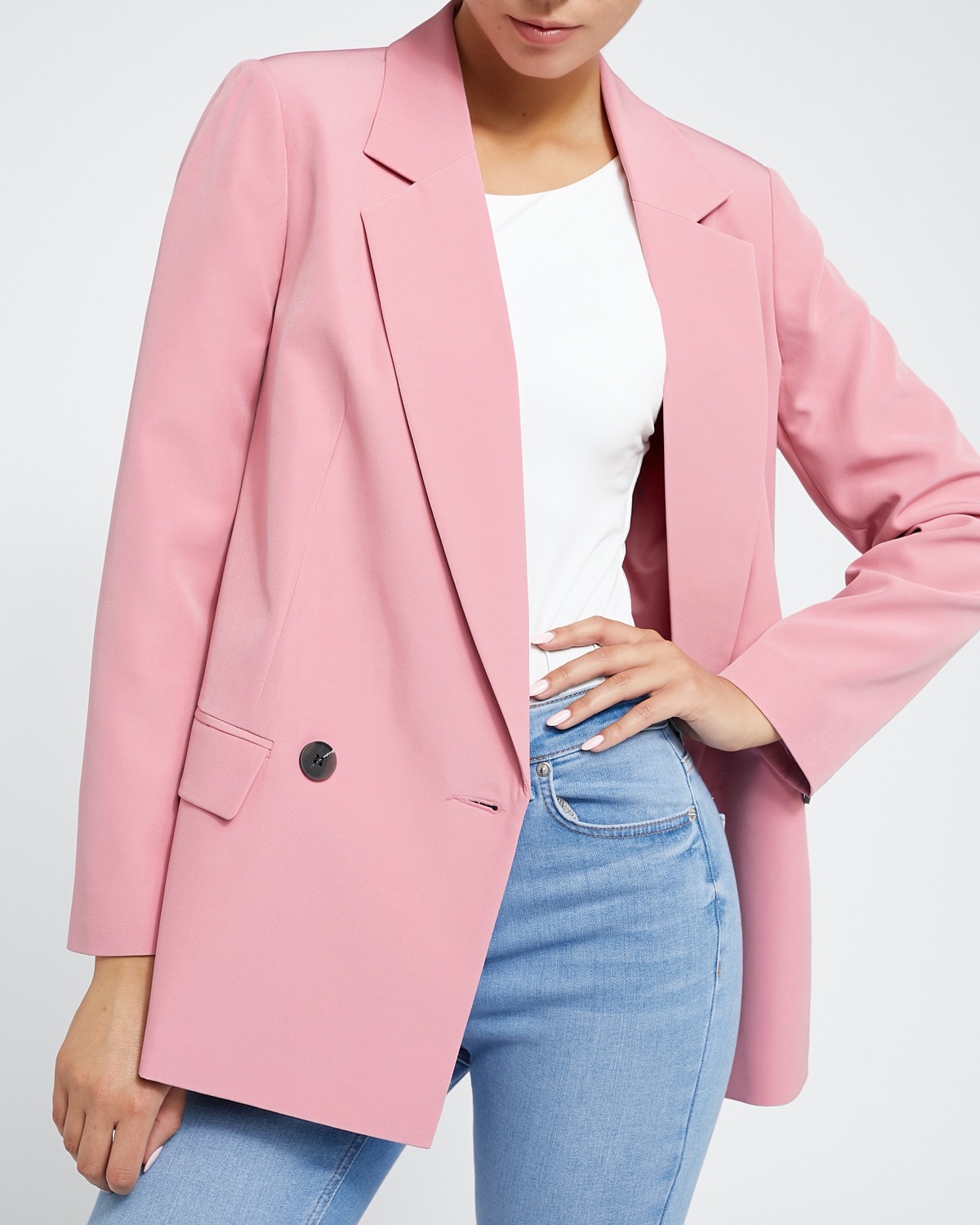 Dunnes Stores | Light-pink Double Breasted Blazer