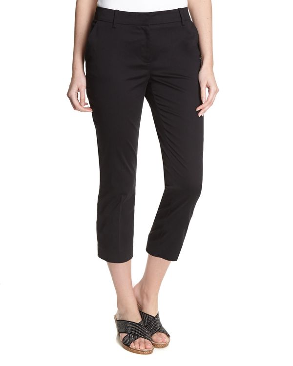 Cotton Rich Cropped Trousers