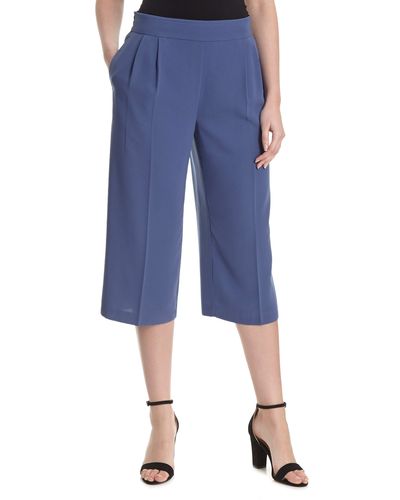 Wide Leg Belted Crop Trousers thumbnail