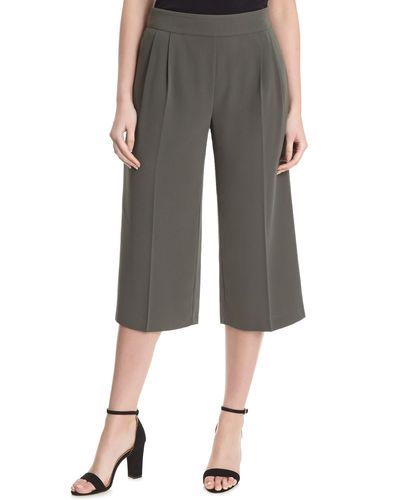 Wide Leg Belted Crop Trousers thumbnail