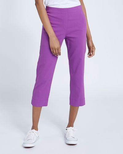 Pull On Stretch Crop Trousers thumbnail