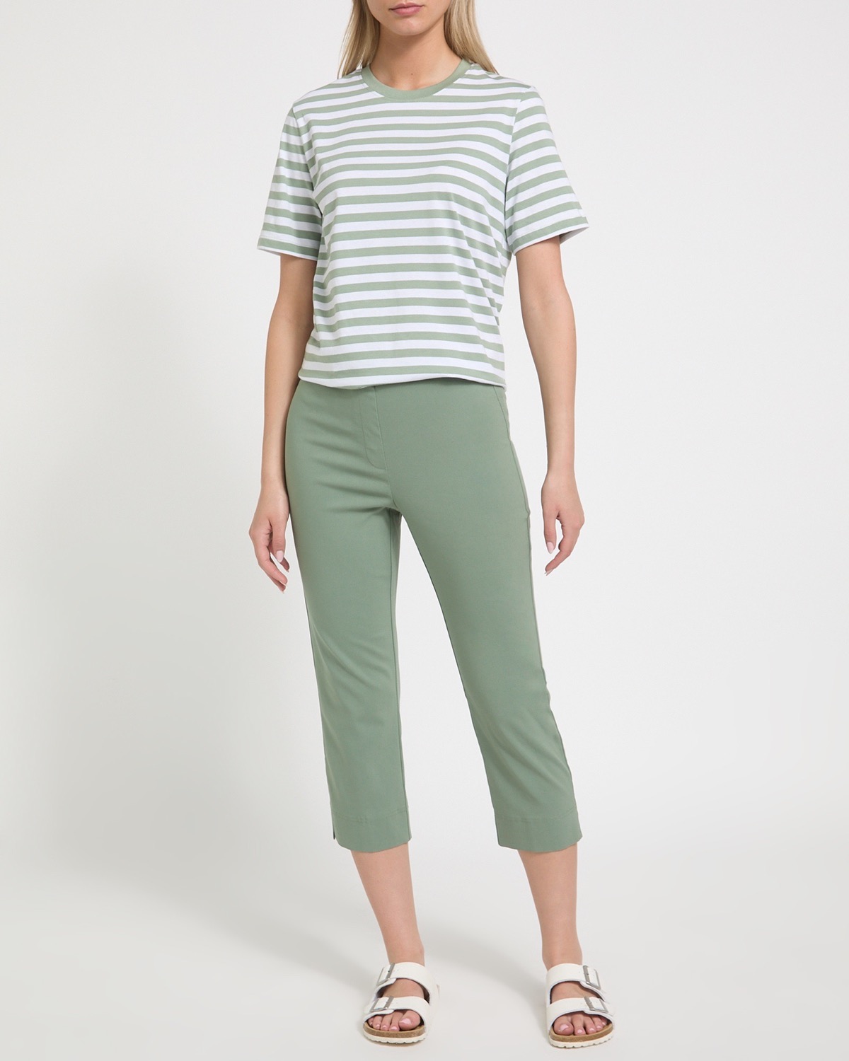 Women Capri Trousers Crop Ladies Three Quarter Summer Elasticated Cropped  Pants | eBay