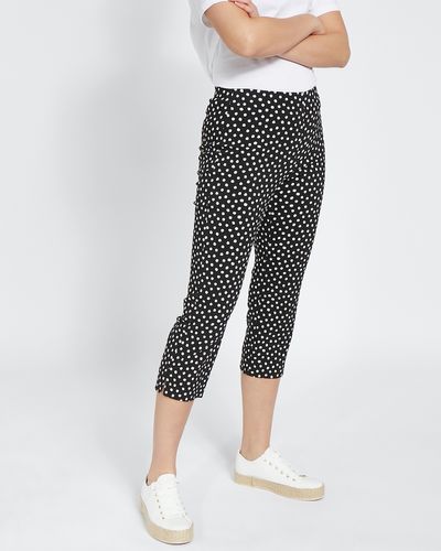 Spot Bengaline Cropped Trousers