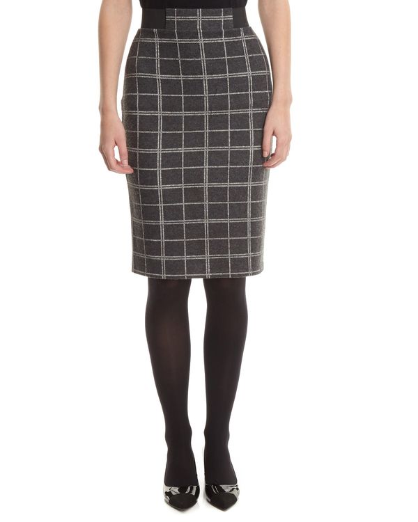Check Pull On Pencil Skirt