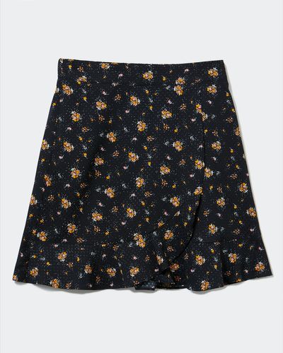 Dobby Ruffle Mini Skirt thumbnail