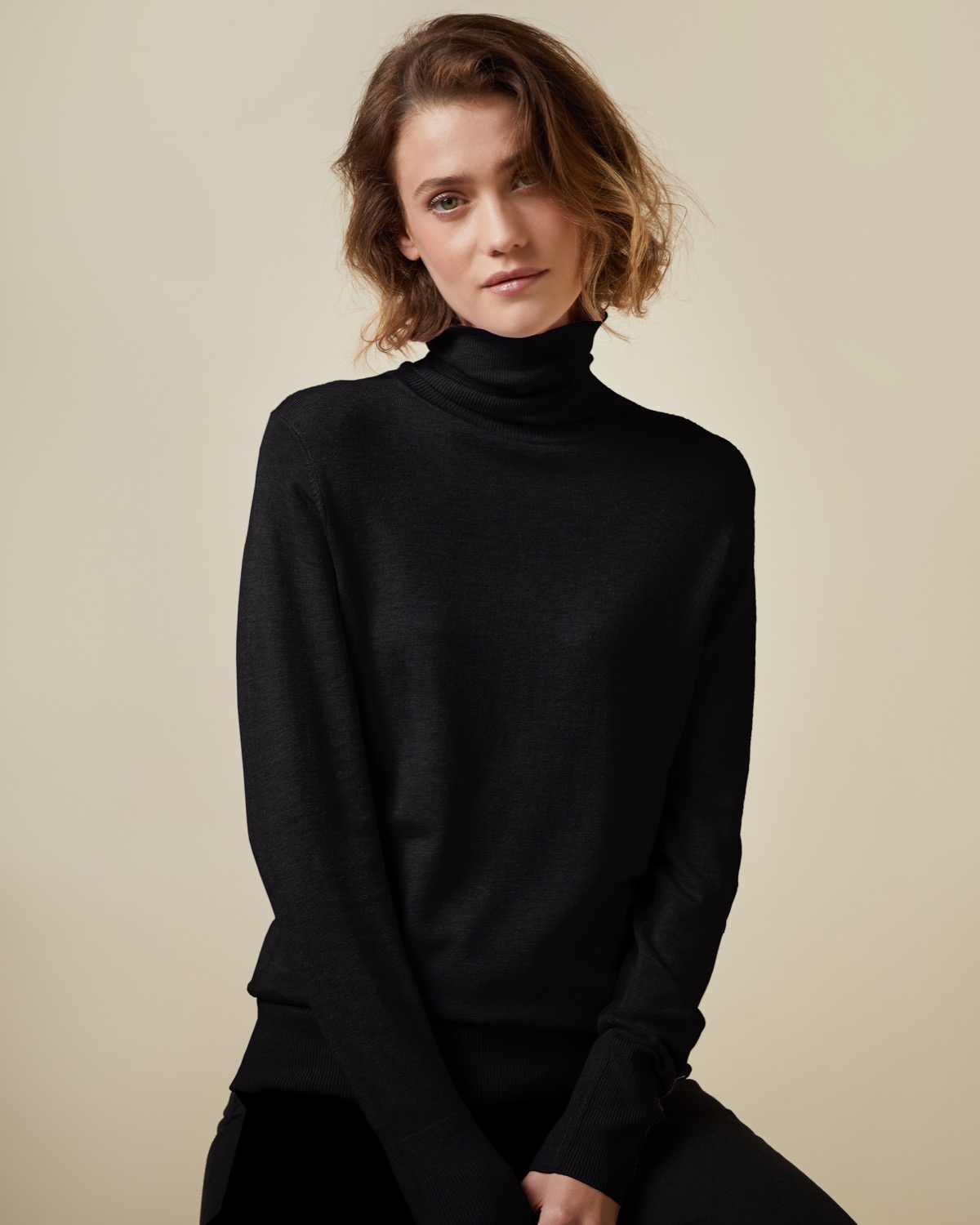 Dunnes Stores | Black Polo Neck Jumper