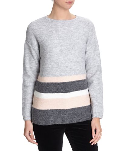 Mossy Striped Crew-Neck Jumper thumbnail