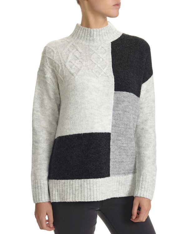 Cable Patchwork Jumper