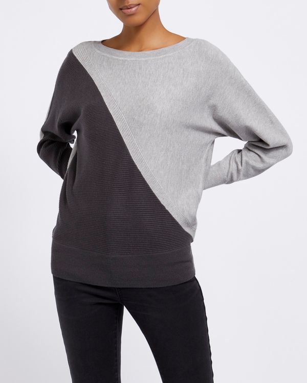 Two Tone Batwing Jumper