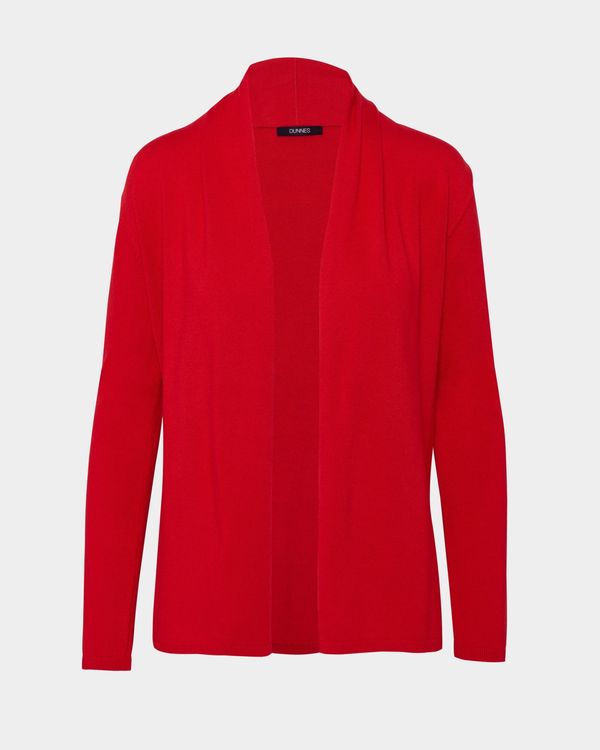 Dunnes Stores | Red Short Edge To Edge Cardigan